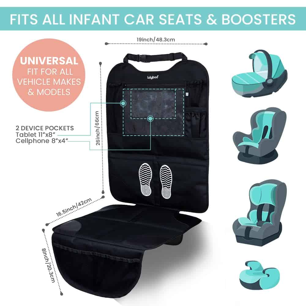 Organizador de Asiento de Auto Lulyboo para Silla de Bebé - - Imagen 7