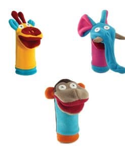 Títeres de mano de la colección del zoológico de Cate &