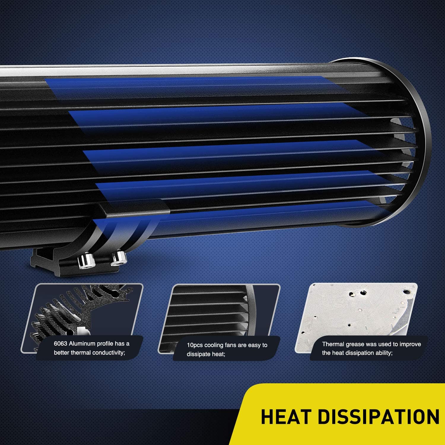 Nilight - 18002C-B 2PCS 12 pulgadas 180W Triple Fila Luces - Imagen 7