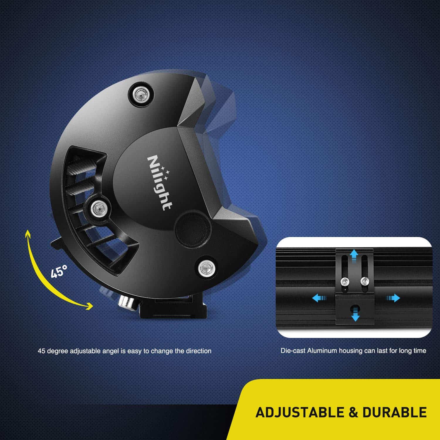 Nilight - 18002C-B 2PCS 12 pulgadas 180W Triple Fila Luces - Imagen 8