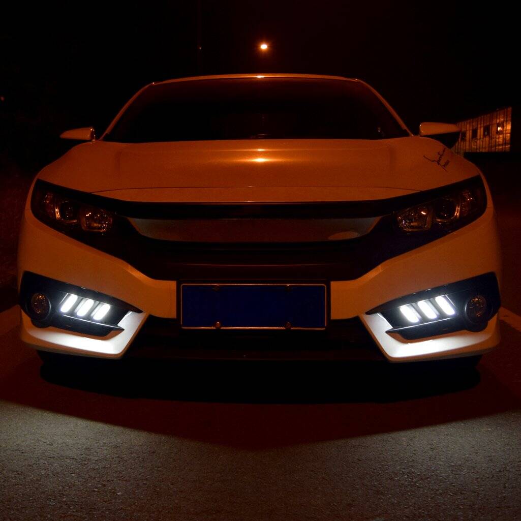 Faros Diurnos de LED para Honda Civic 10th Gen Sedan - Imagen 9