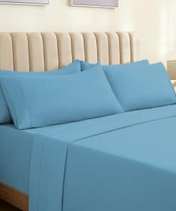 Juego de sábanas LuxClub 6 piezas king tamaño sábanas con