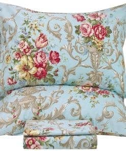 Juego de Sábanas de Tamaño Queen QSH Floral - Sábana