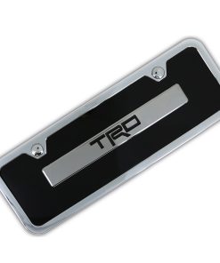 Kit de Placa Nombre en Negro + Marco para Toyota TRD (Negro)