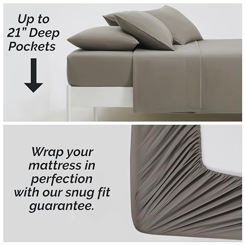 Juego de sábanas Southshore Fine Living, -Taupe oscuro - Imagen 3