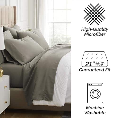 Juego de sábanas Southshore Fine Living, -Taupe oscuro - Imagen 7