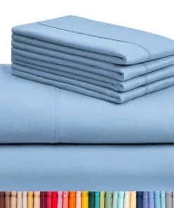 Juego de Sábanas LuxClub de 6 Piezas para -Cielo
