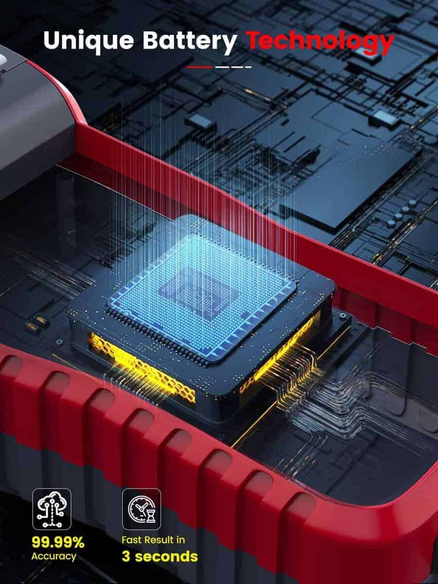 Probador de Batería ANCEL BST500 con Impresora, 12V 24V - Imagen 8