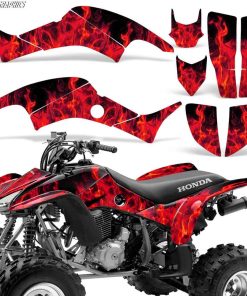 Kit de Gráficos y Calcomanías para ATV -Rojo