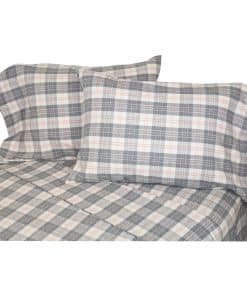 Juego de sábanas de franela La Rochelle 10678 Heathered