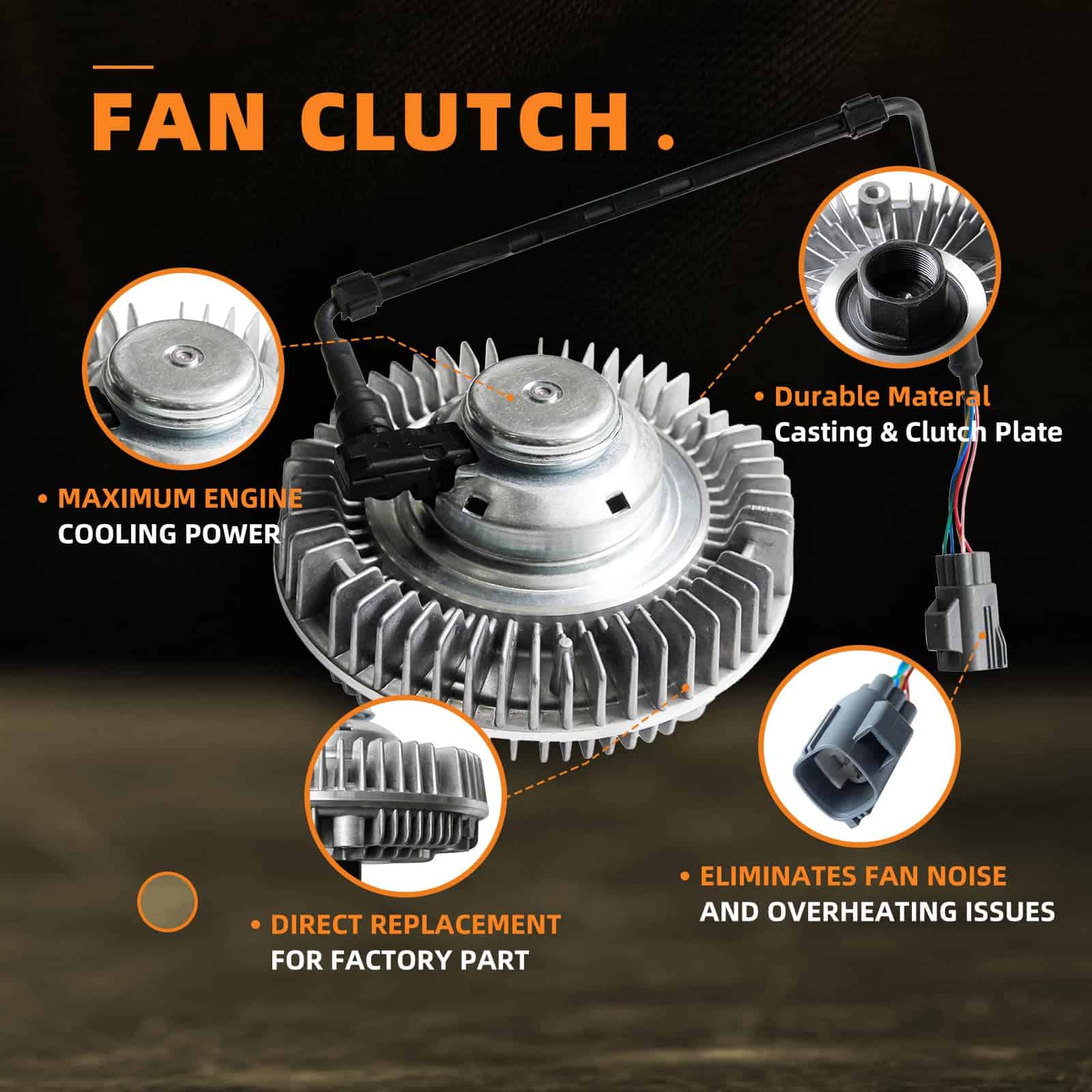 Embrague ventilador de enfriamiento TOPAZ 3281 para - Imagen 5