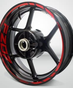 Calcomanía Adhesiva de Rueda de Llanta de Motocicleta Roja