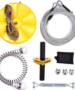 Kit de 95 pies de Tirolesa iZipline con Freno de Resorte de