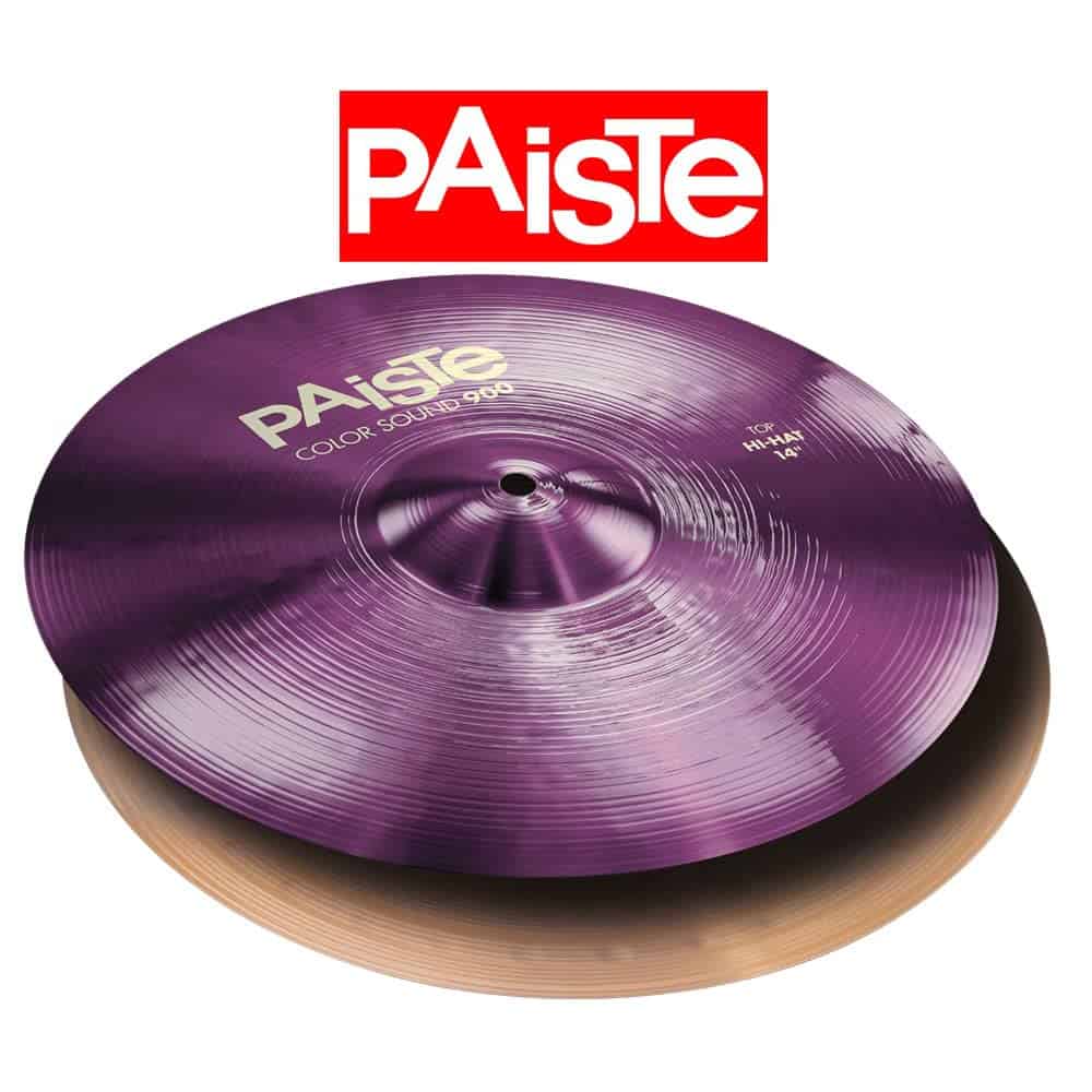 Platillos Hi-Hat Paiste Colorsound 900 Púrpura 14 in. Par - Imagen 7