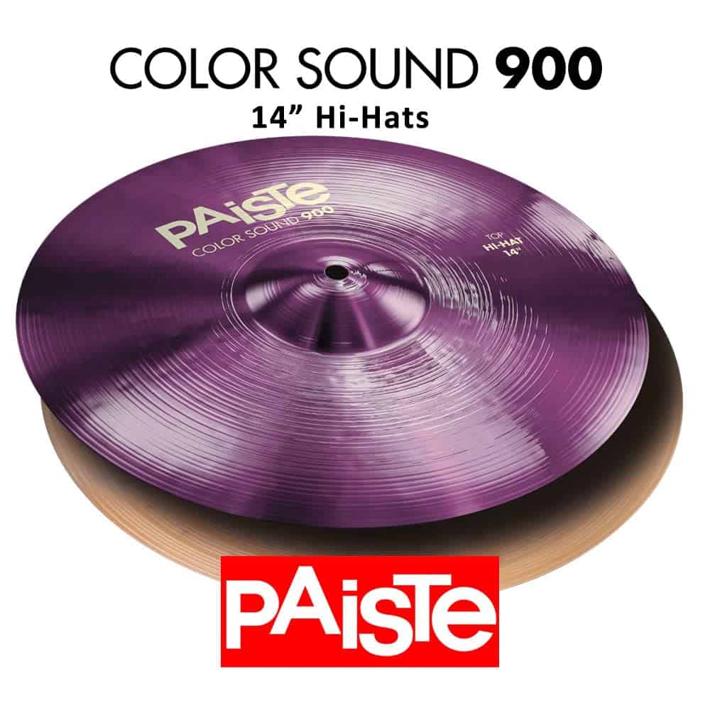Platillos Hi-Hat Paiste Colorsound 900 Púrpura 14 in. Par - Imagen 3