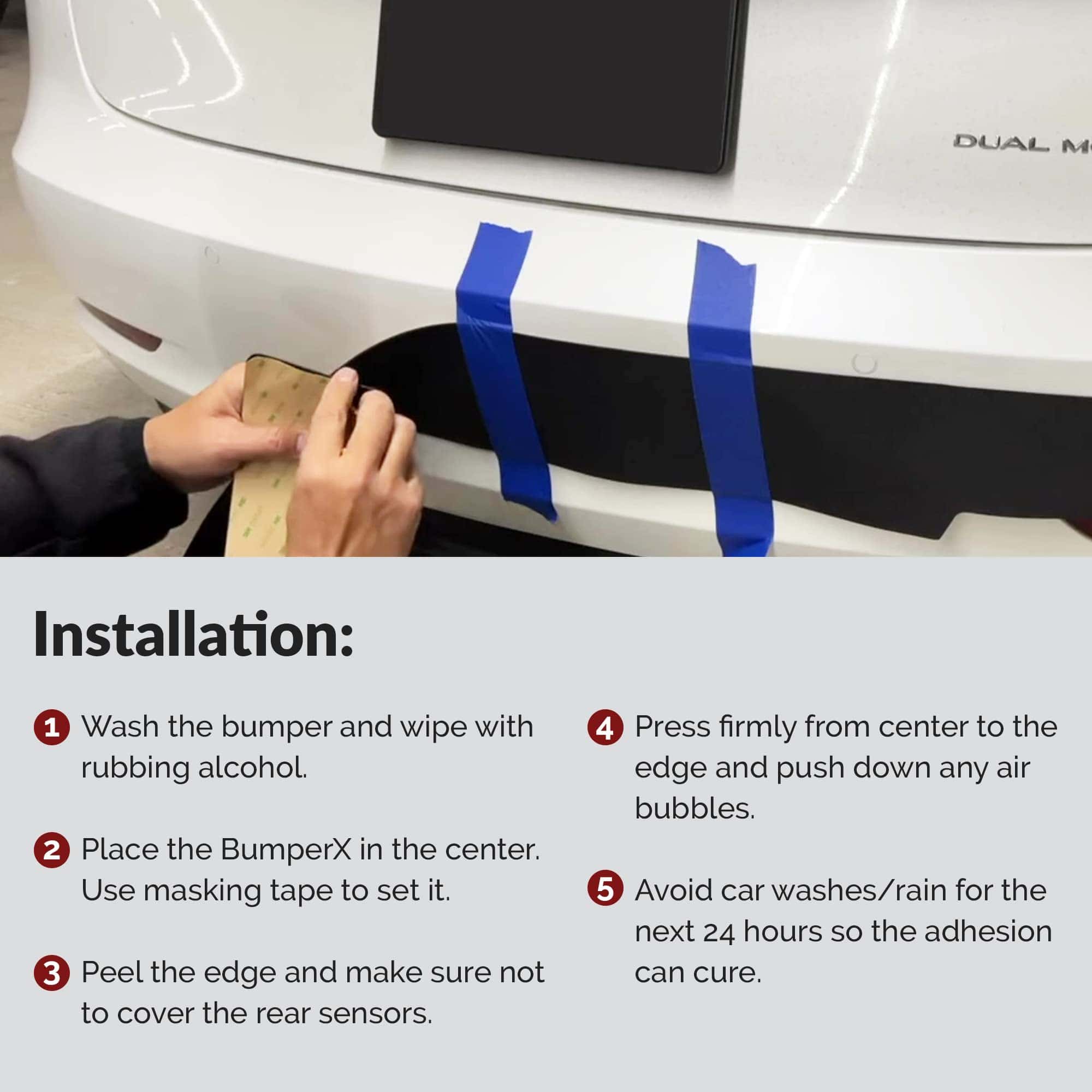 Protector de Parachoques Trasero para Coche, Adhesivo de - Imagen 6