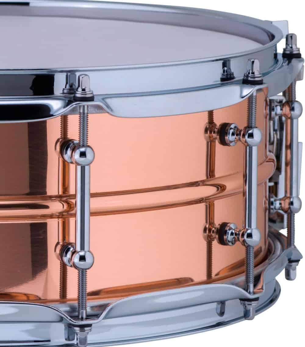 Tambor Snare Ludwig Copper Phonic Smooth 14 x 5 pulg. - Imagen 4