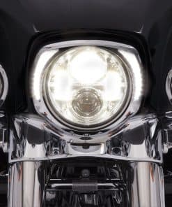Deflector de faro LED Fang Chrome para modelos de