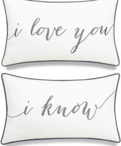 EURASIA DECOR Set de 2 Fundas de Almohada Decorativas