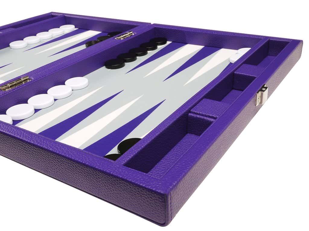Juego de Backgammon de Viaje Premium de 13 pulgadas - - Imagen 6