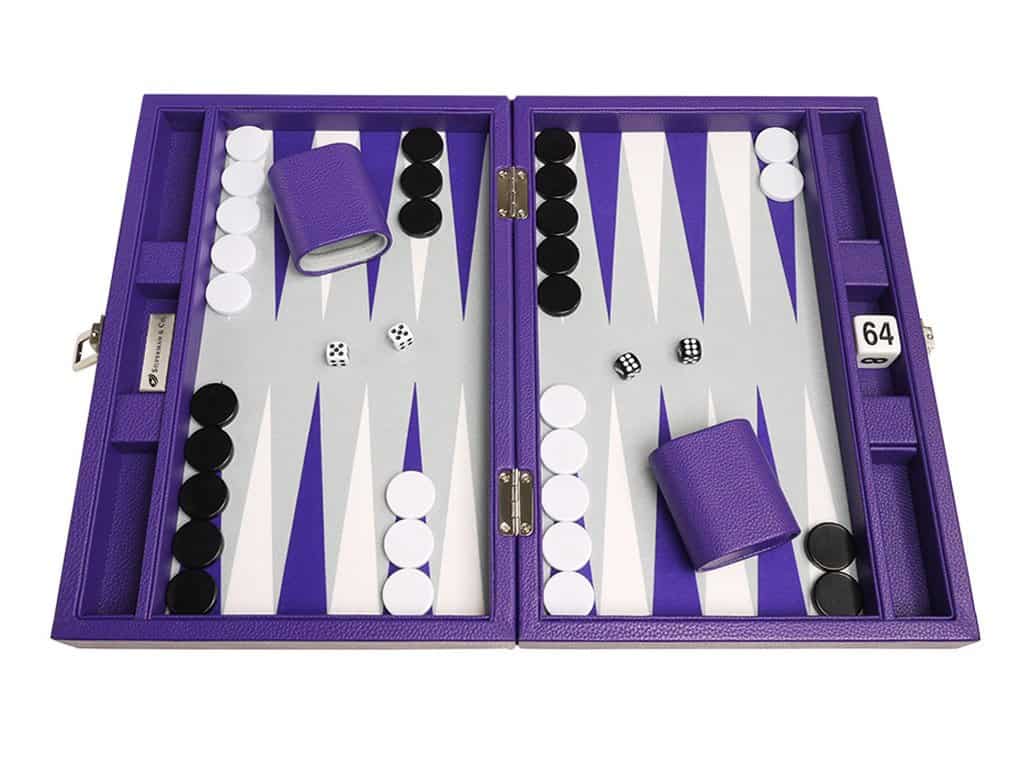 Juego de Backgammon de Viaje Premium de 13 pulgadas - - Imagen 4