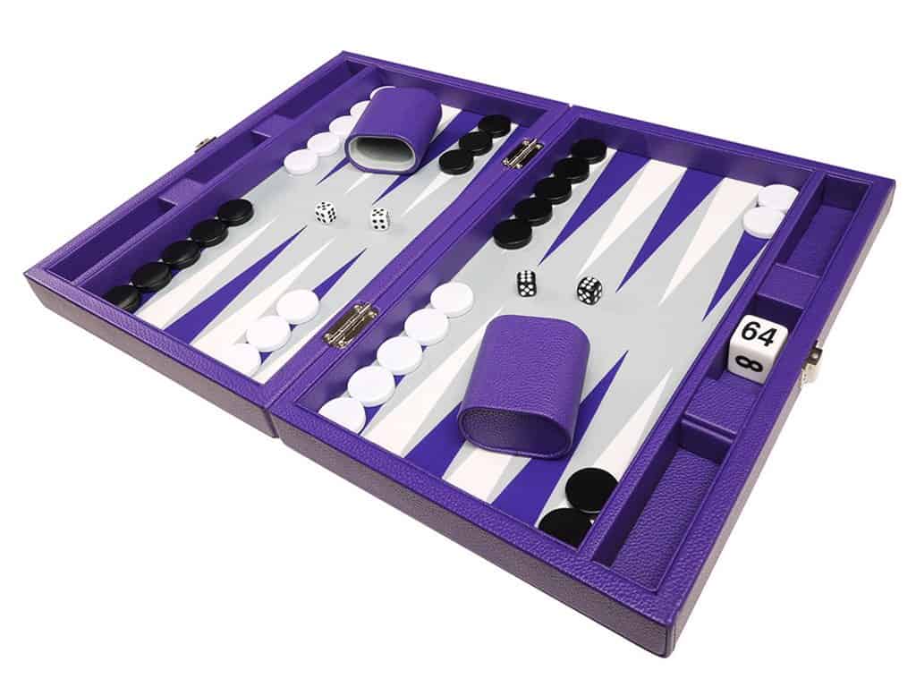 Juego de Backgammon de Viaje Premium de 13 pulgadas - - Imagen 5