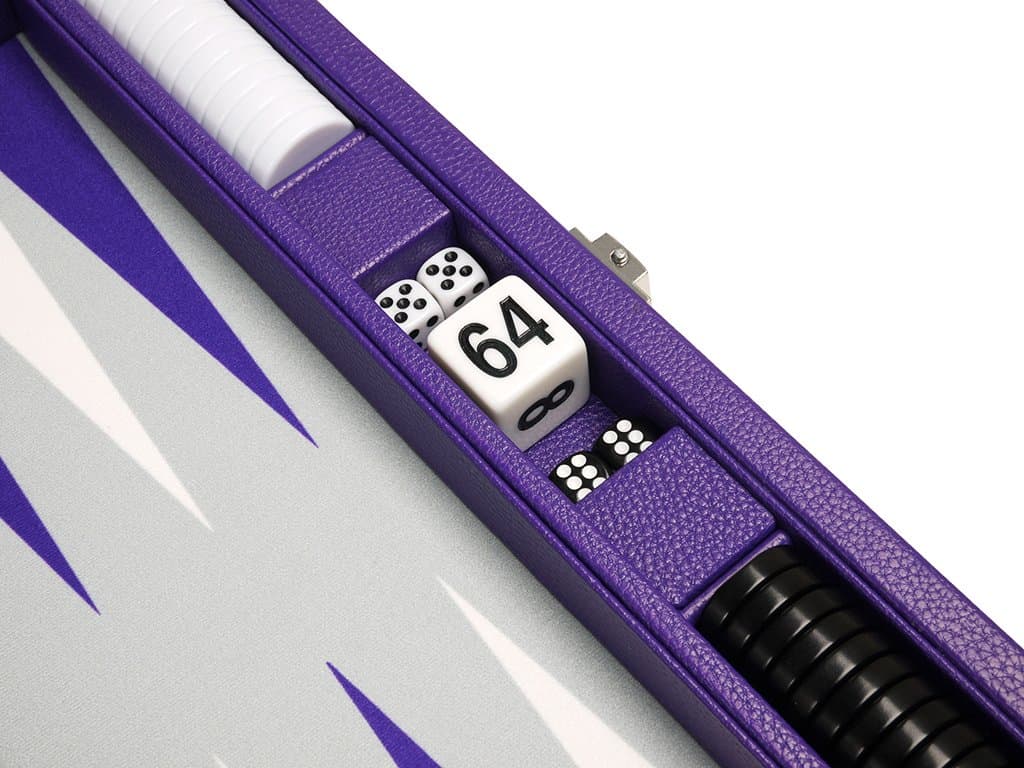 Juego de Backgammon de Viaje Premium de 13 pulgadas - - Imagen 9