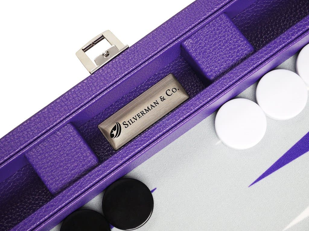 Juego de Backgammon de Viaje Premium de 13 pulgadas - - Imagen 7