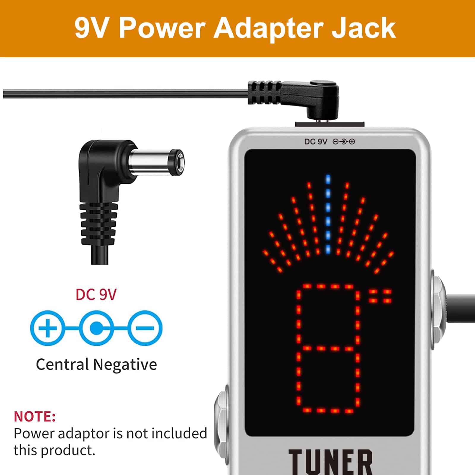 Pedal Afinador Cromático de Guitarra de Alta Precisión - Imagen 5