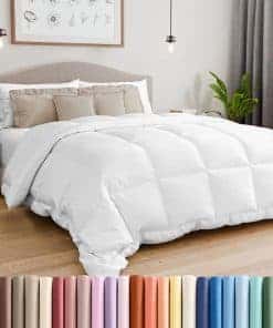 Edredón alternativo de plumas para cama tamaño King Cal,