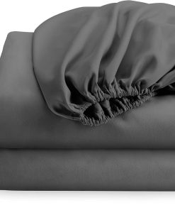 Sábana Ajustable Tamaño Twin-XL - Color Gris Oscuro Sábana