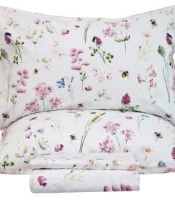 Juego de sábanas con estampado floral tamaño King - Sábana