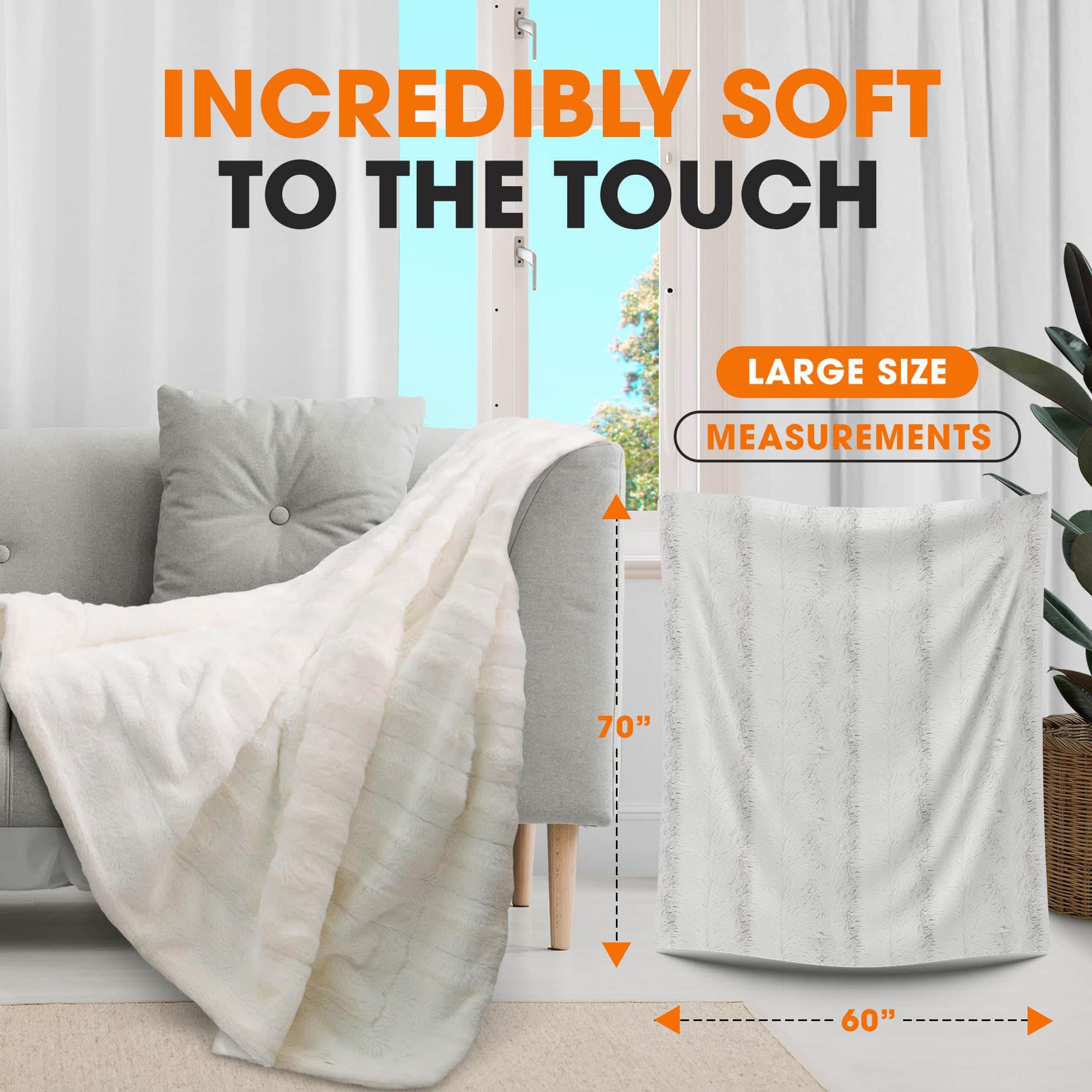 Manta de Lana de Felpa Cheer Collection - Manta suave para - Imagen 4