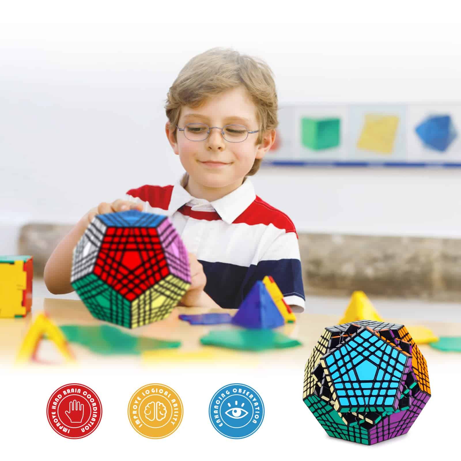 Cubo de Velocidad Gigaminx Megaminx 5x5 Cubo de Juegos de - Imagen 5