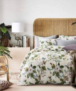 Juego de Funda de Edredón de 3 Piezas Estilo Cottage