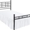 Faldón de cama con volantes y esquinas divididas, Falda