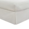 Faldón de cama sin arrugas 650TC (California King, Blanco