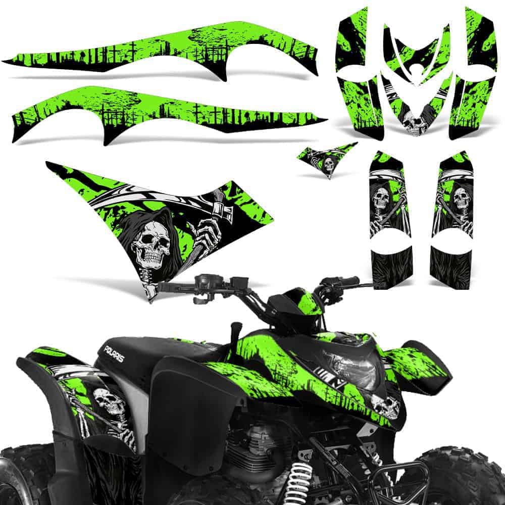 Kit de Gráficos de Calcomanías para ATV - V2 Verde
