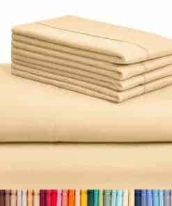 Juego de sábanas California King LuxClub de 6 piezas con