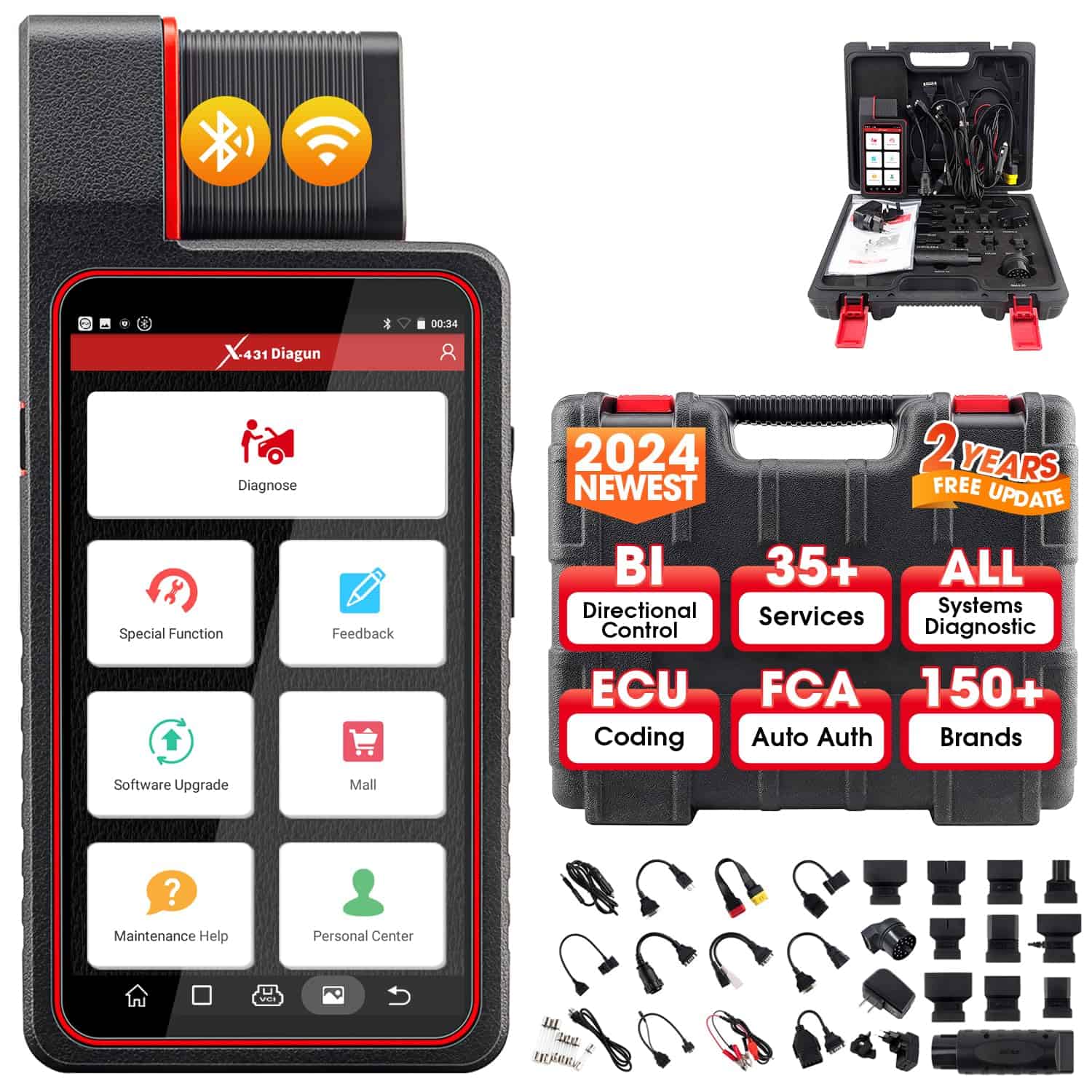 Diagnóstico Automotriz Bidireccional LAUNCH X431 Diagun V