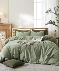 Juego de funda nórdica OTOB Sage Green Full Queen Size 100%