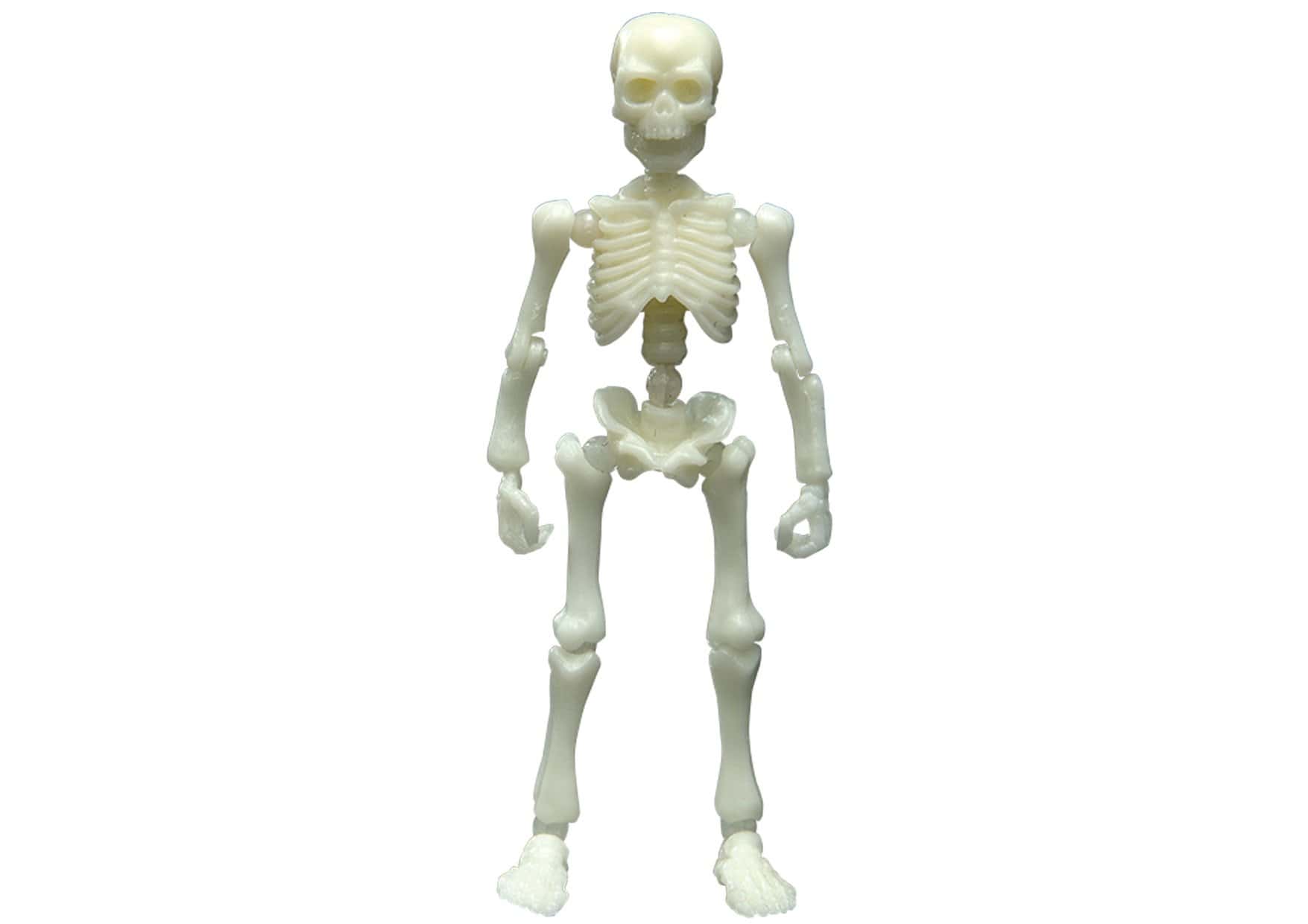 Figura de esqueleto de pose humano 03 color Moonlight azul