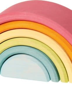 Apilador de Arco Iris Pastel grande de 6 piezas de Grimm's
