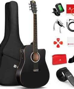 Guitarra Acústica Eléctrica Vangoa Tamaño Completo Guitarra