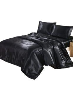 Juego de Funda Nórdica Negra DREFEEL de Calidad Hotelera