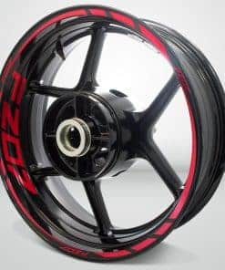 Calcomanía Reflectante Roja para Llanta de Motocicleta