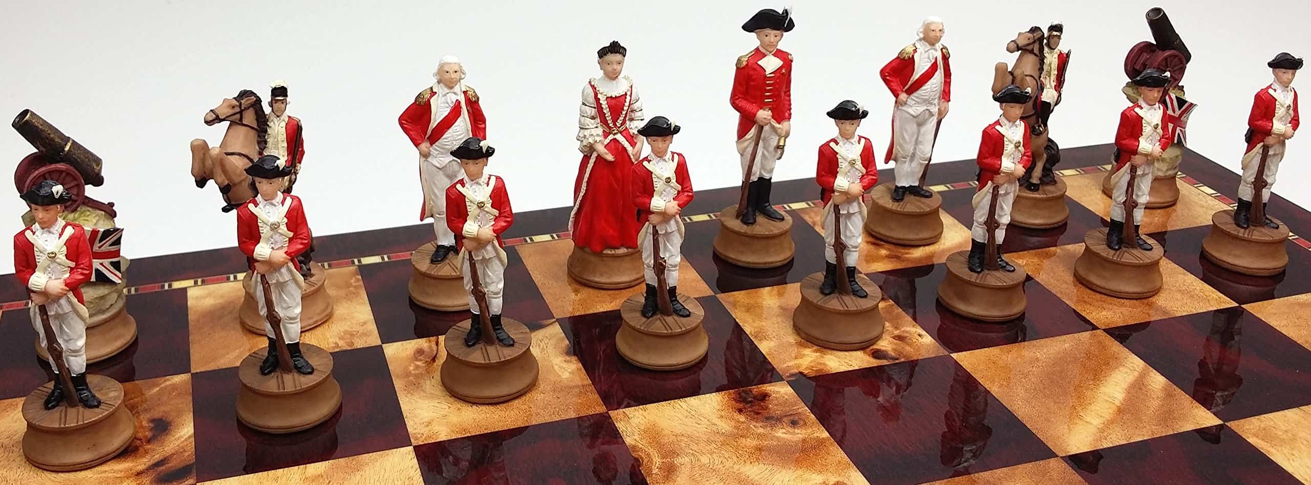 Juego de Ajedrez de la Guerra de -Cereza y Madera de Cerezo - Imagen 8