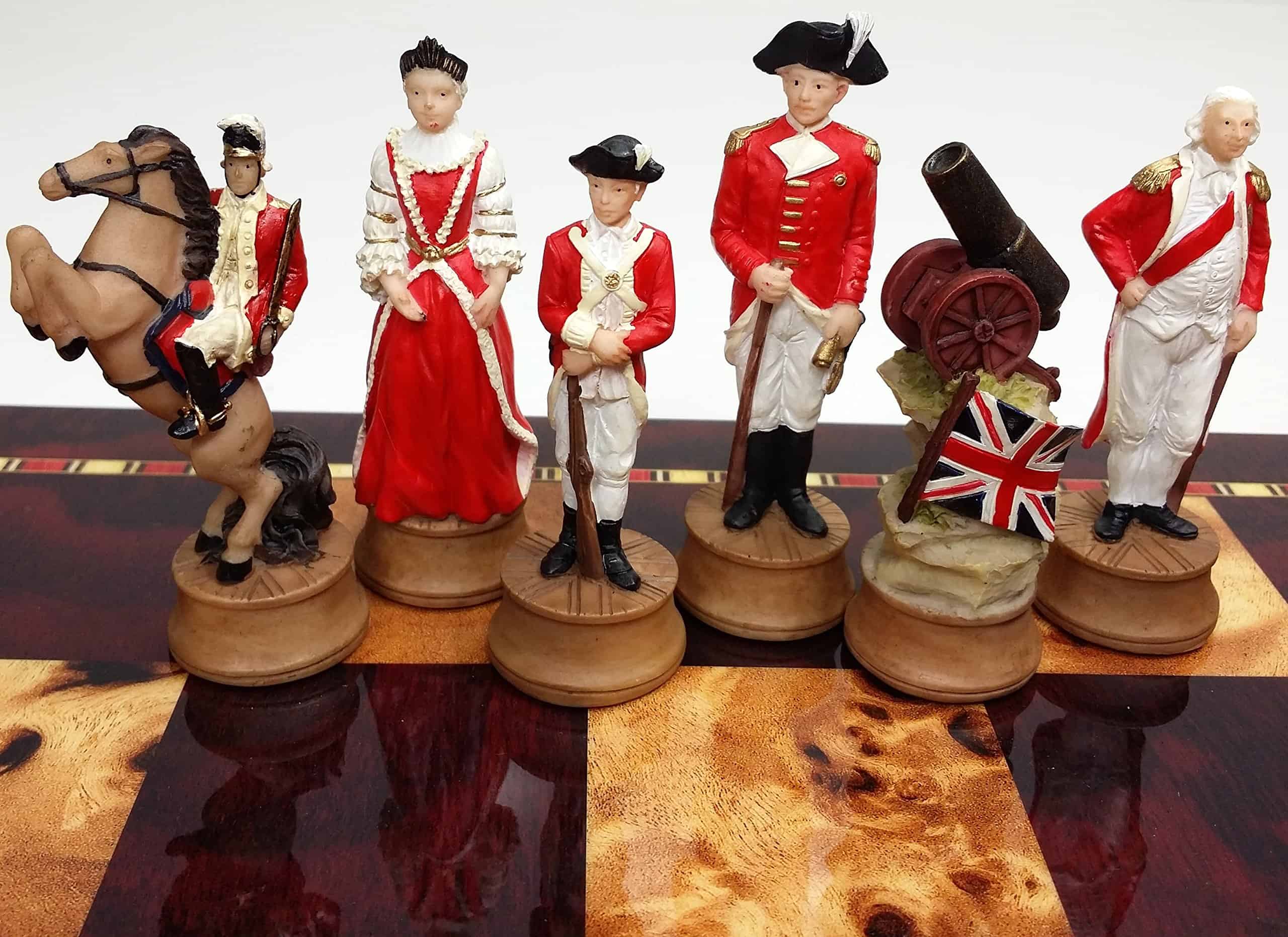 Juego de Ajedrez de la Guerra de -Cereza y Madera de Cerezo - Imagen 4