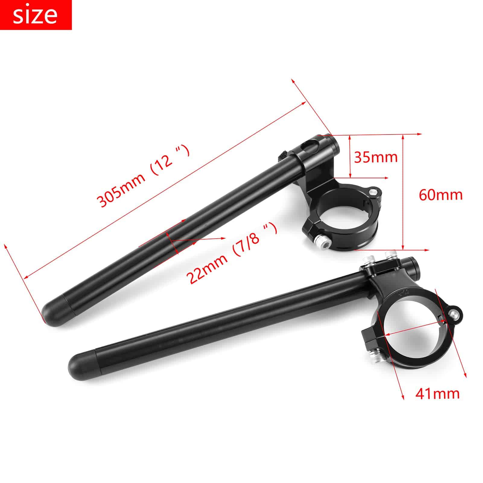 Clip ons para Motocicleta Diámetro del manillar 41mm 2 - Imagen 4