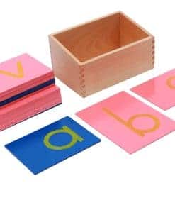 Letras de lija minúsculas Montessori - Impresión
